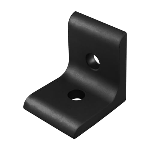 80/20 8020 4302 15 Series Aluminum 2 Hole Inside Corner Bracket 90 Degree Angle Bracket for 8020 T Slot Extruded Aluminum Extrusion 10 Black Anodize - Image 3