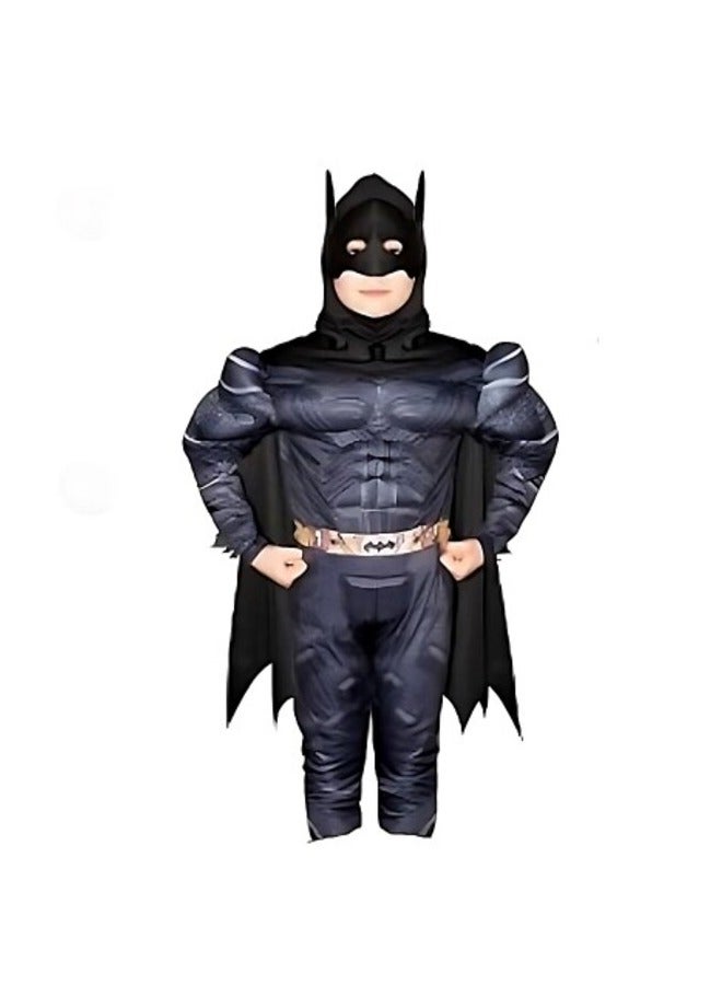 Batman Costume with Digital Muscles 8-9 Years Old