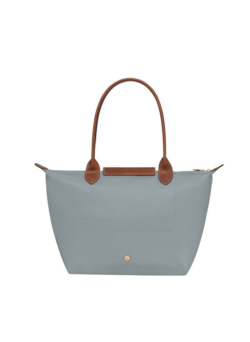 Longchamp Women's Medium Tote Bag, Handbag, Shoulder Bag, Steel Gray Classic Style - Image 5