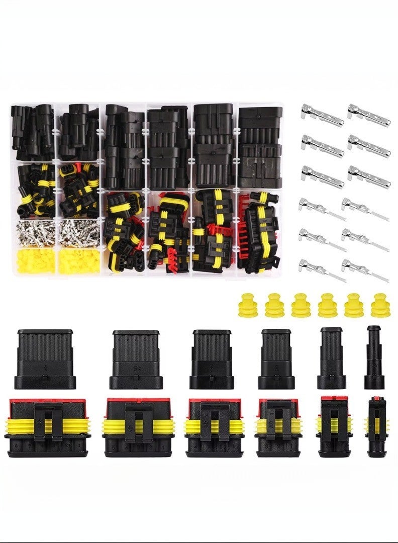 708PC Waterproof Electrical Connectors Set for Automotive Motorcycle Marine - Image 1