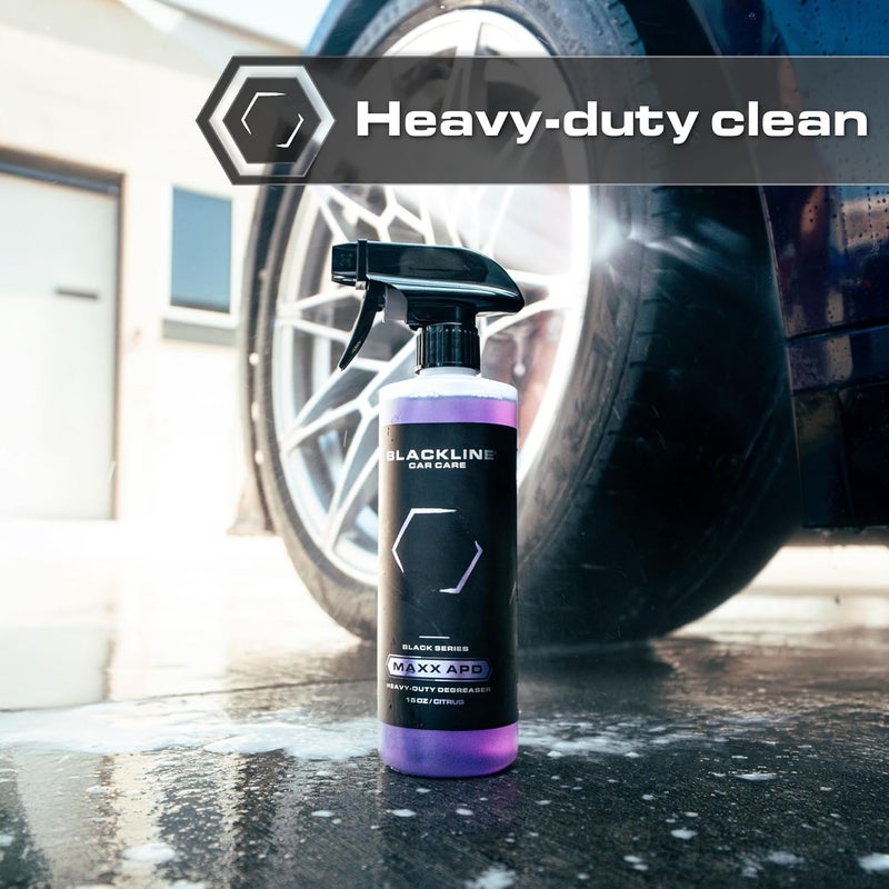 BlackLine Car Care - MAXX APD - All Purpose Cleaner - Heavy Duty Industrial Degreaser | Tire, Engine, Wheel, car seat, car interior, Detailing Cleaner - Image 5