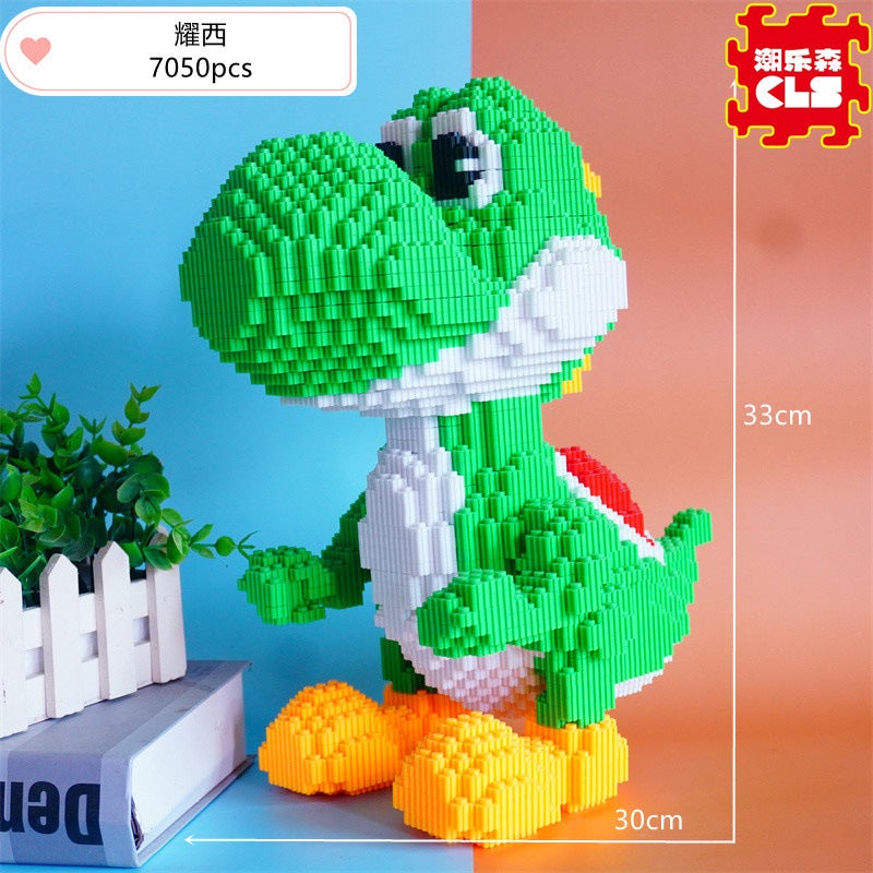 Cls Chao Le Sen Building Block Dinosaur Boy Small Particle Puzzle Children'S Puzzle Toy High Difficulty Ornaments Yao Xi - Image 5