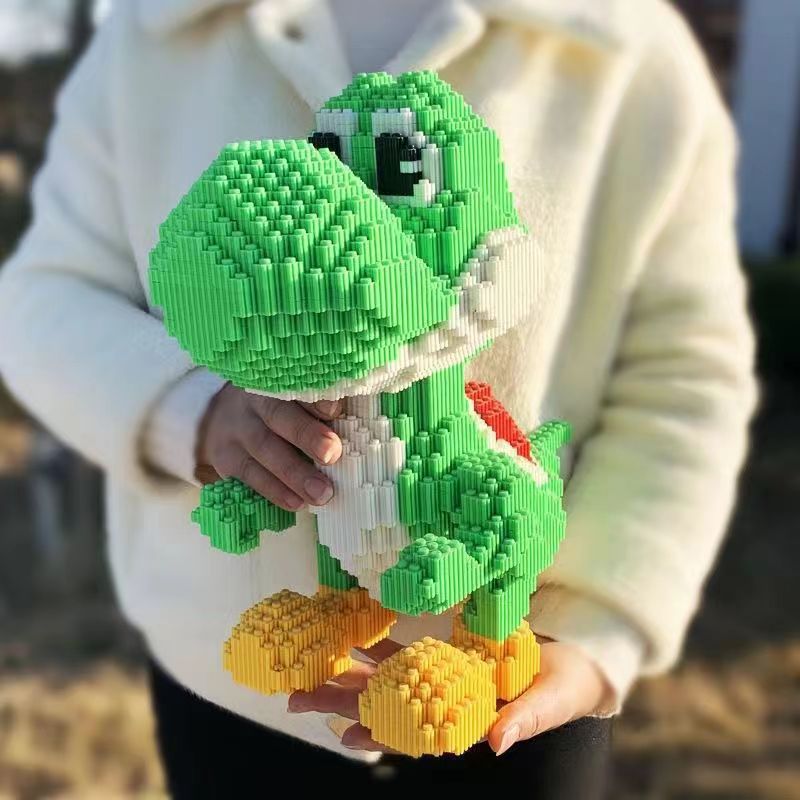 Cls Chao Le Sen Building Block Dinosaur Boy Small Particle Puzzle Children'S Puzzle Toy High Difficulty Ornaments Yao Xi - Image 2