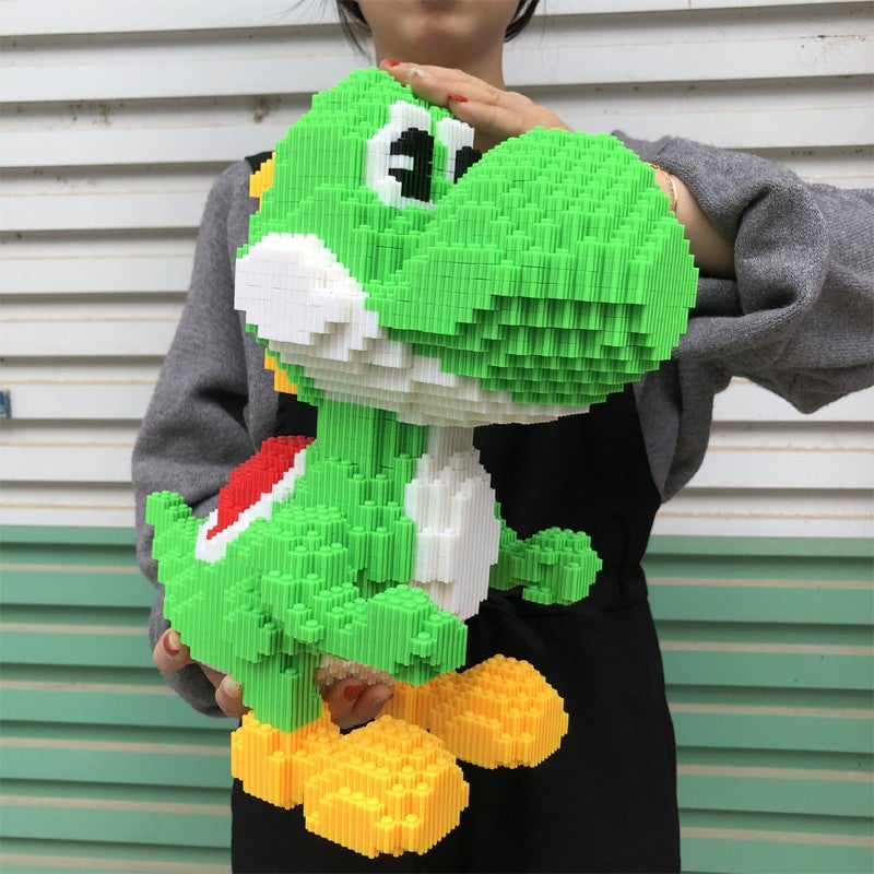 Cls Chao Le Sen Building Block Dinosaur Boy Small Particle Puzzle Children'S Puzzle Toy High Difficulty Ornaments Yao Xi - Image 3