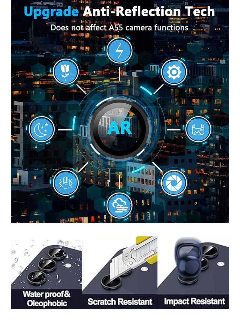 Camera Cover for Samsung Galaxy A16 5G - Camera Lens Protector, Scratch-Resistant HD Clarity Ultra-Thin 9H Tempered Glass with Alloy Metal & Best Camera Protection - Image 4