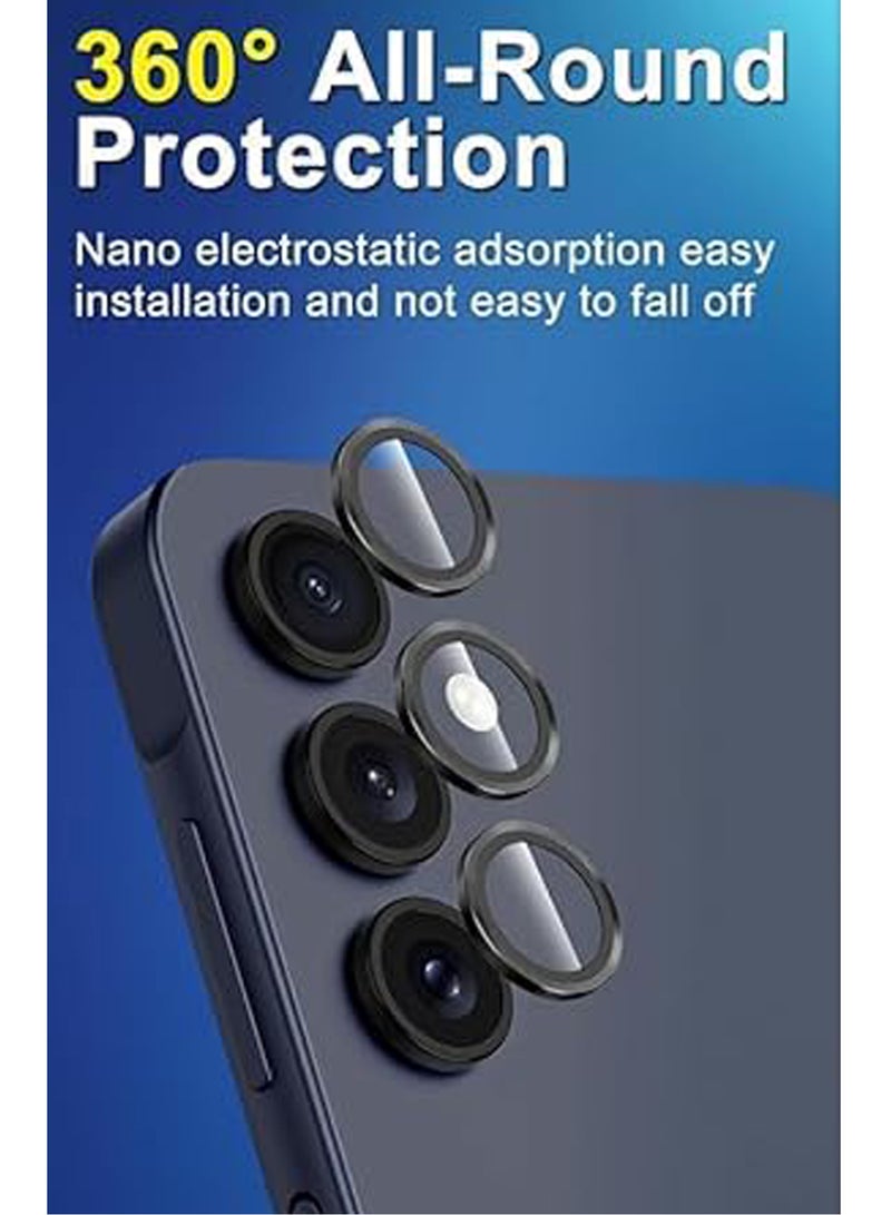 Camera Cover for Samsung Galaxy A16 5G - Camera Lens Protector, Scratch-Resistant HD Clarity Ultra-Thin 9H Tempered Glass with Alloy Metal & Best Camera Protection - Image 3