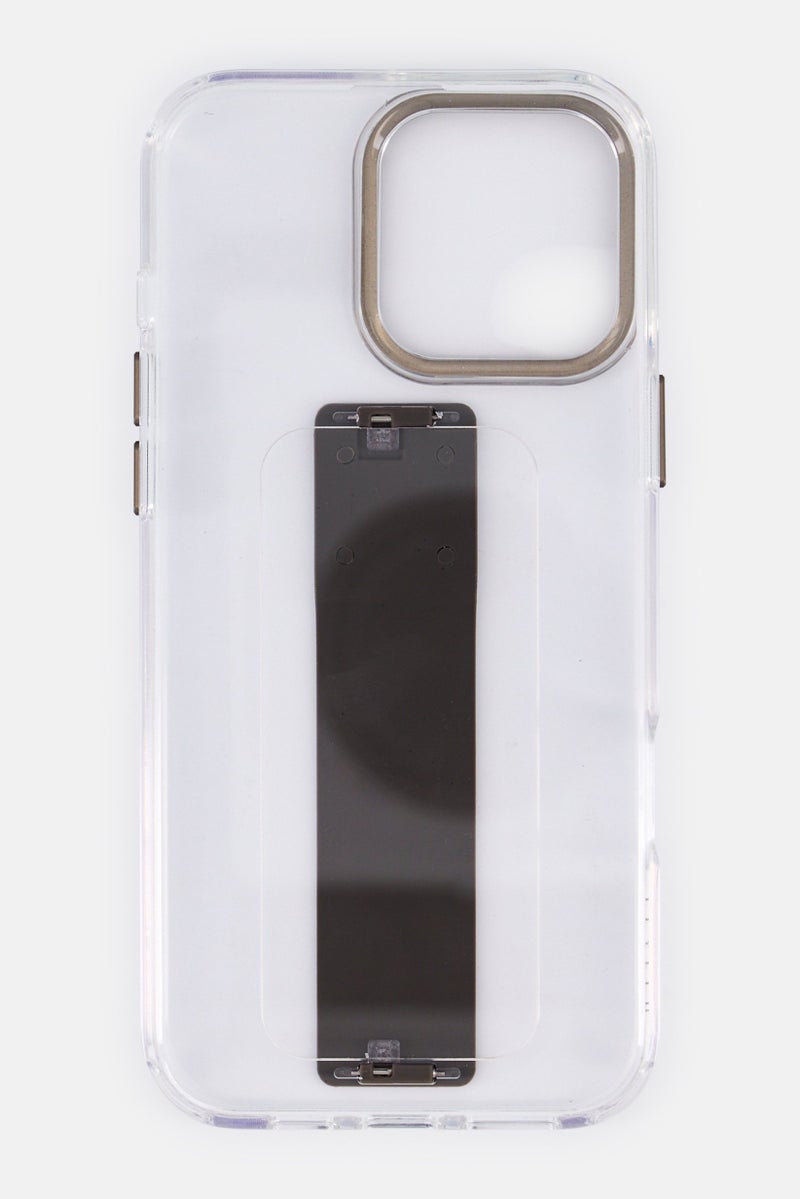 LEVELO iPhone 16 Pro Max Graphia Silicone Grip Protective Case, Transparent - Image 3