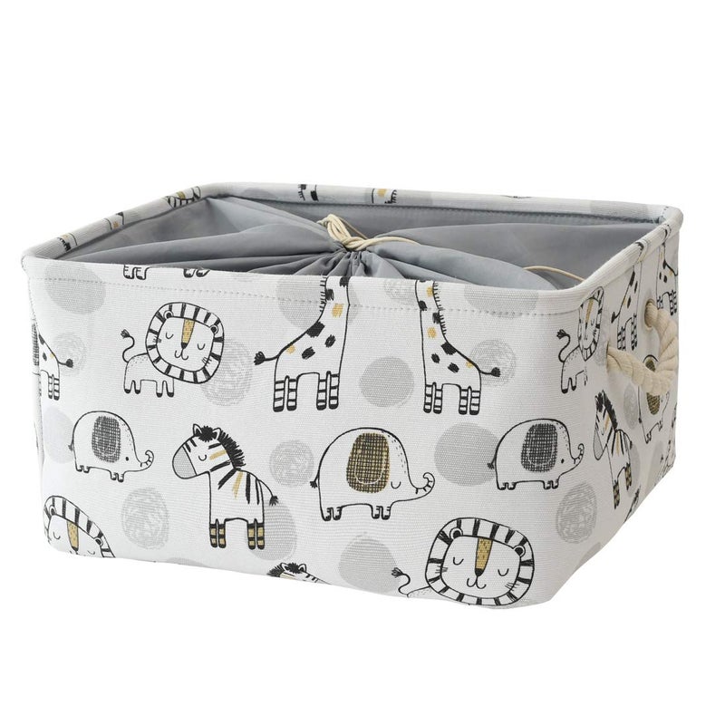 INough Toy Baskets Toys Organizer Kids Storage Basket Baby Room Decor Giraffe Laundry Baskets with Drawstring Mothers Day Gifts Basket for Kids Room Giraffe Large