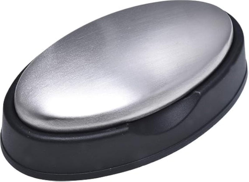 Strong Odor Eliminating Metal Soap - Quick and Effective Cleaning Hands from Tough Cooking Odors.Does Not Melt and Last. with Convenient Holder.|From Generic
