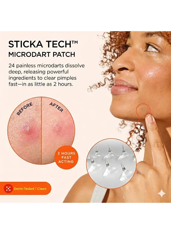 ZITSTICKA Extra Strength Killa Acne Patches for Face - World's Most Potent Pimple Patch with Fast-Acting Microdarts - Starts Working within 2 Hours for Deep, Early-Stage Zits & Blemish - 20 Count - Image 2