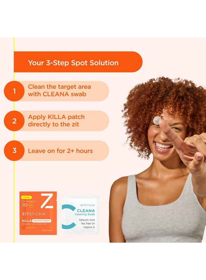 ZITSTICKA Extra Strength Killa Acne Patches for Face - World's Most Potent Pimple Patch with Fast-Acting Microdarts - Starts Working within 2 Hours for Deep, Early-Stage Zits & Blemish - 20 Count - Image 5