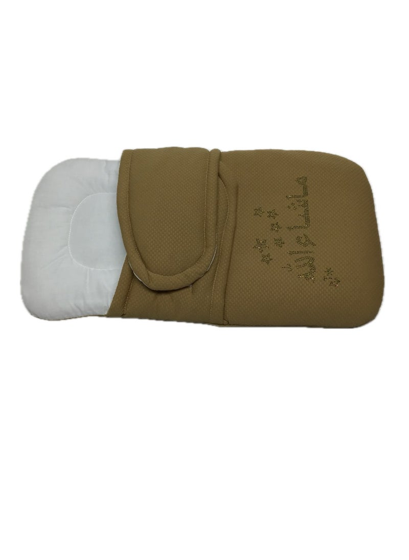 Sweet baby Baby sleeping Bag Velcro type attractive design-Beige Color from Sweet Baby.  - Image 1