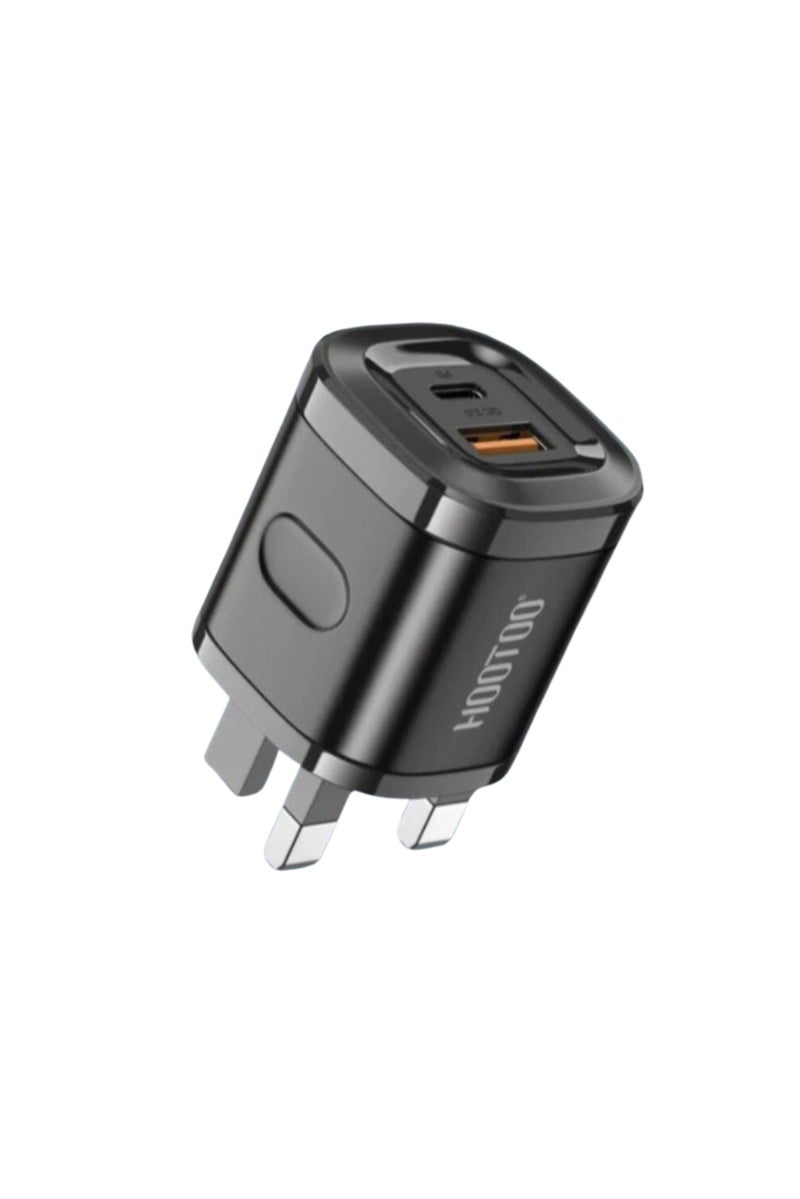 HooToo MAC03 Travel Charger Adapter, Black - Image 2