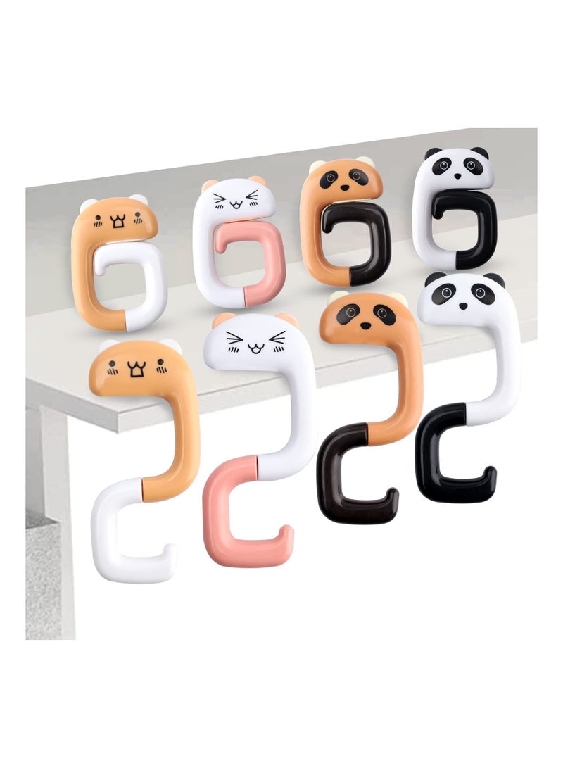 Purse Hook for Table, Foldable Purse Hanger, Purse Holder for Student Table Desk Restroom Office Shool Restraurant, Handbag Hook Holder Hand Bag Hanger for Tables, Desks(4PC) - Image 1