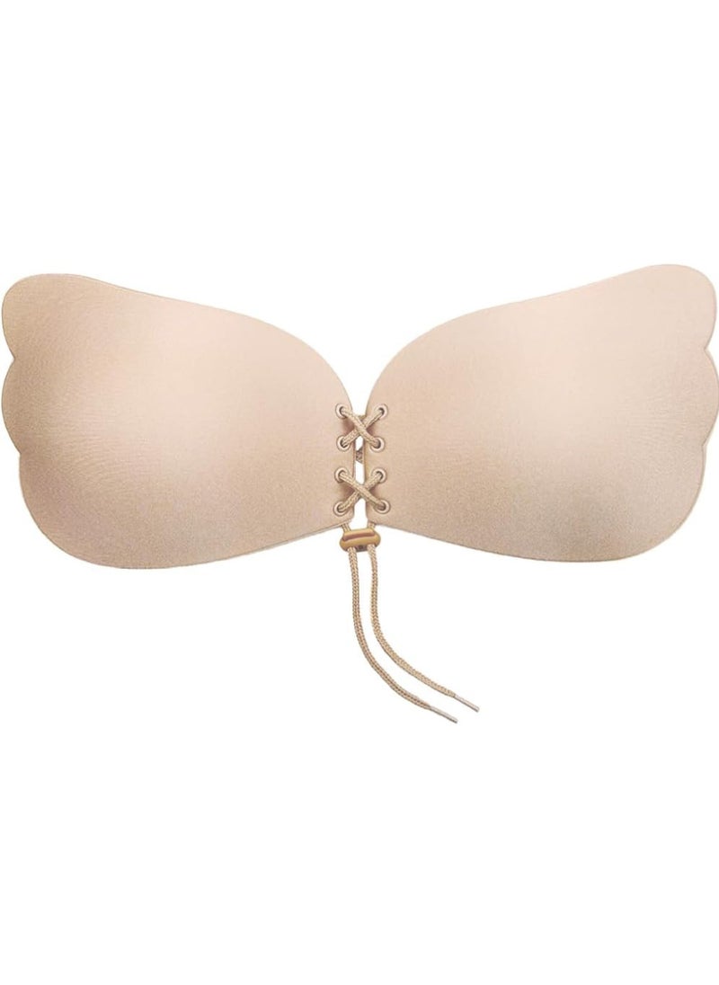 Rock Pow Drawstring Adhesive Bra Silicone Bra Invisible and Reusable  - Image 1