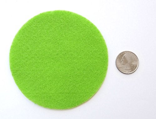 Playfully Ever After Light Green Craft Felt Circles (4 Inch - 19pc) - Image 2