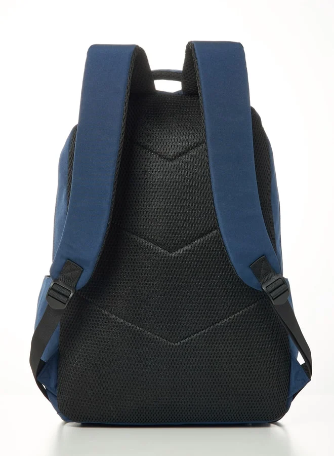 Lee Cooper Solid Backpack with Adjustable Shoulder Straps