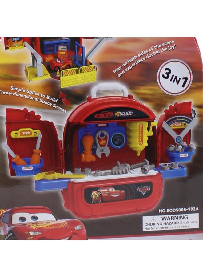 Cars 3-in-1 Tools Set – Pretend Mechanic Workshop and Carry Case - Image 3