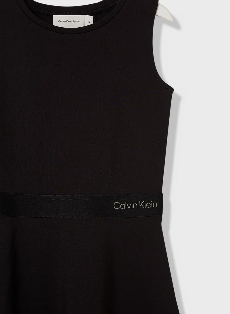 Calvin Klein Jeans Sleeveless Fit-and-Flare Dress