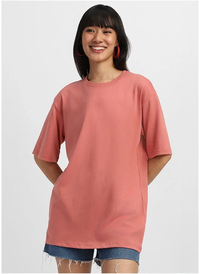 Juneberry Juneberry Pure Cotton Over-size SOAPNUT T-Shirt For Women