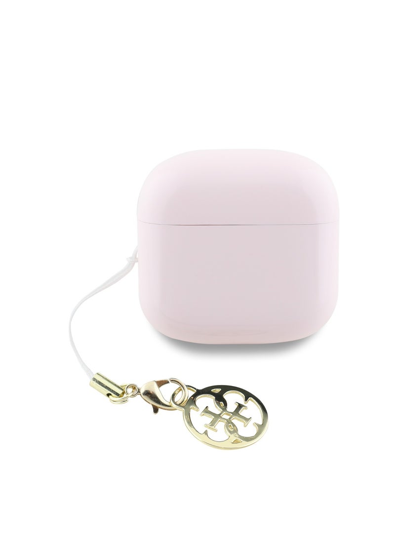 Charm TWS Wireless Earphones with Glossy Effect & Classic Logo Print / Fast Charging / Up to 5 Hour Music Play Time / 180 Days Standby Time / 10 Meter Transmission Distance- Pink