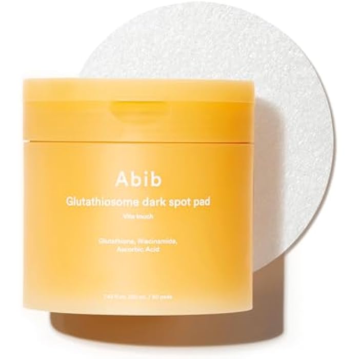 Abib Glutathiosome Dark Spot Pad Vita Touch 60pads 4.90 fl.oz. | Korean Brightening Toner Pads for Face with Niacinamide, Glutathione, Exosome, LHA, Cleansing, Disposable, Exfoliant, Skin Care - Image 1