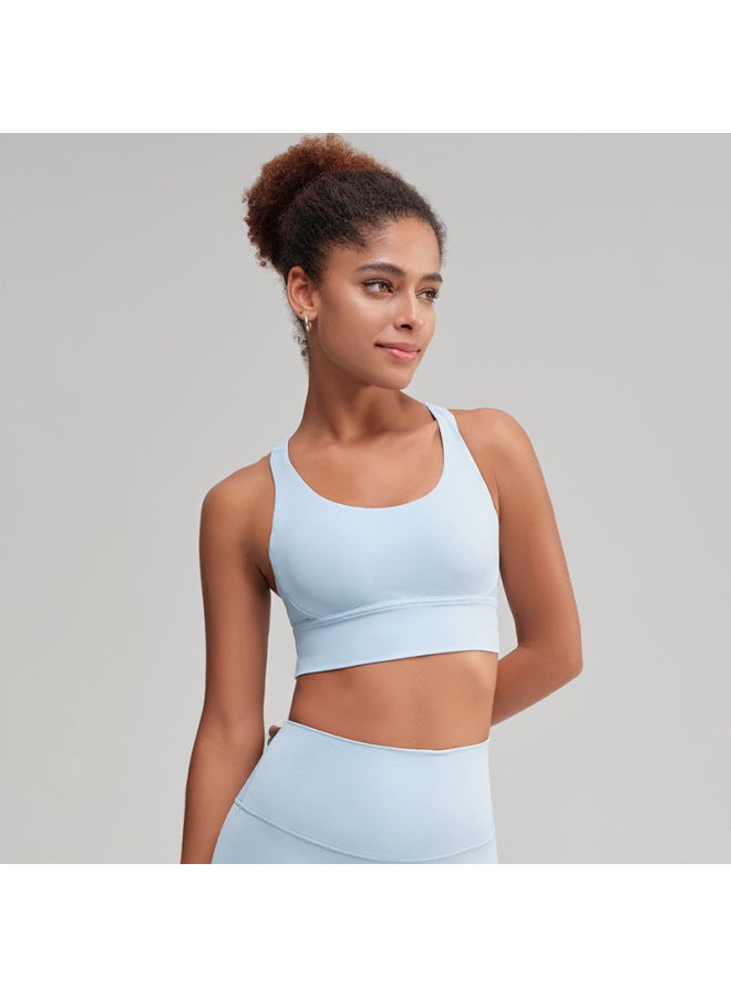 Yoga Clothing Cross-back Sports Underwear Women's Shockproof Anti-sagging Push-up Yoga Bra Fitness Vest High Strength