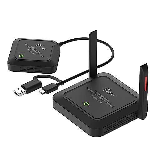 j5create Wireless Extender for USB Webcam Microphones or Speakers Ideal for Streaming Conferencing No USB MouseKeyboard Compatibility JVW120 - Image 1