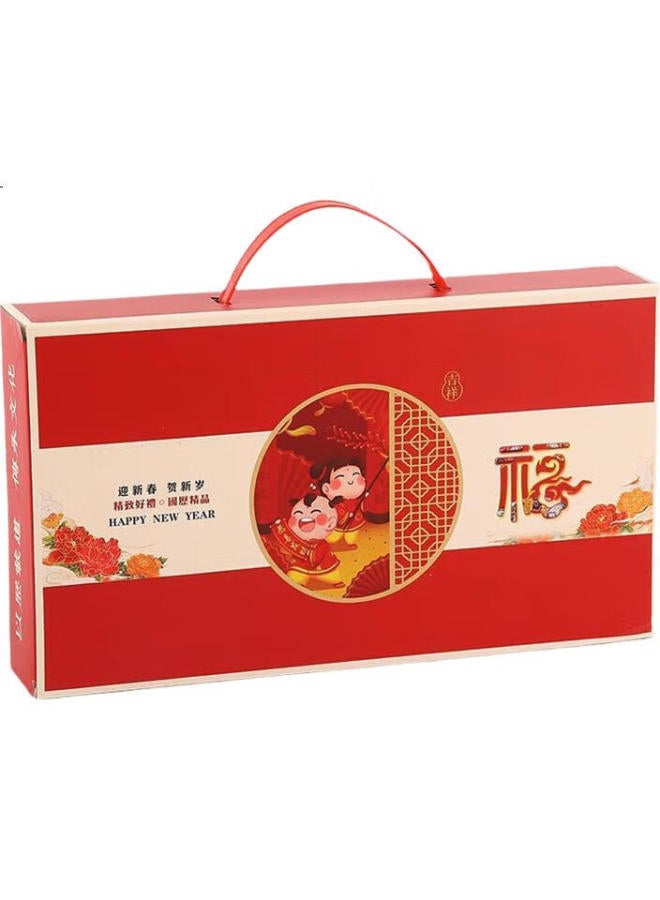elifo Yili Feng, Year Of The Dragon Calendar Desk Calendar Stand, Office Desk Ornament, Weekly Planner, Office Pen Holder, Business Creative Desktop Memo, Wood Grain Gift Box Set 1 12 - Image 2