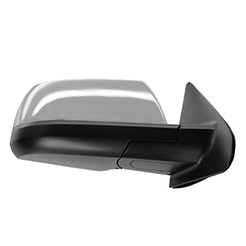 TRQ Passenger Side Mirror Assembly Electric Adjustment Heated No Memory Chrome Compatible with 2008-2013 Toyota Sequoia 2007-2013 Tundra TO1321269 - Image 3