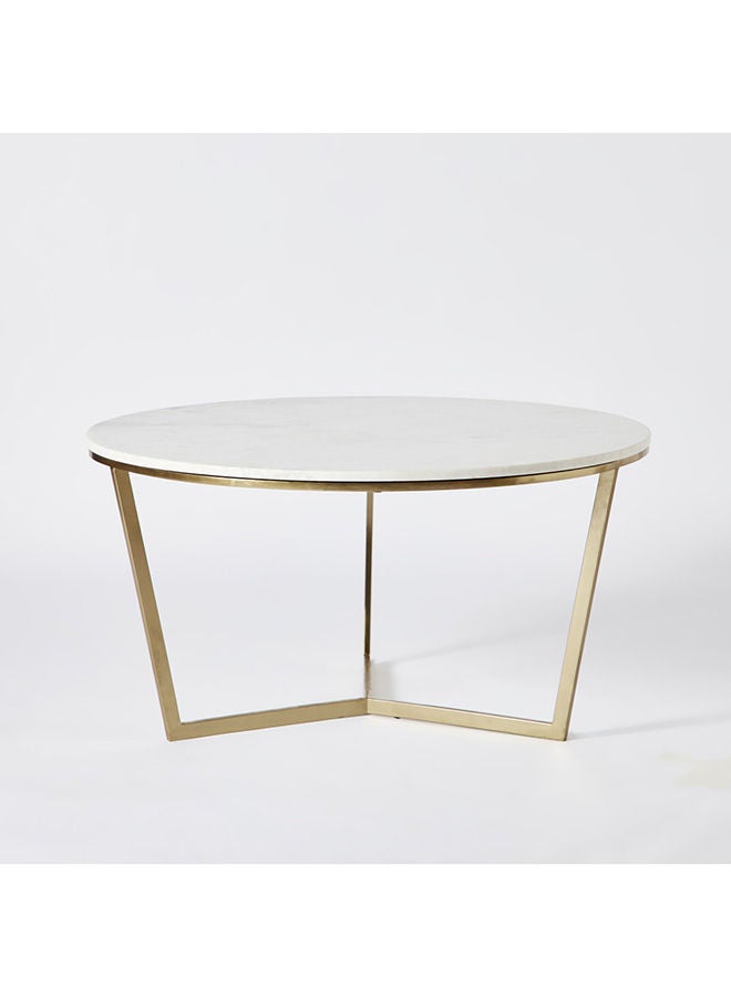 Home Box Willow Marble Top Coffee Table 90x45x90 cm  - Image 4