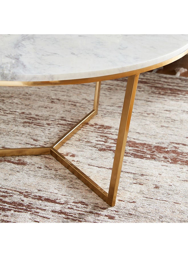 Home Box Willow Marble Top Coffee Table 90x45x90 cm  - Image 3