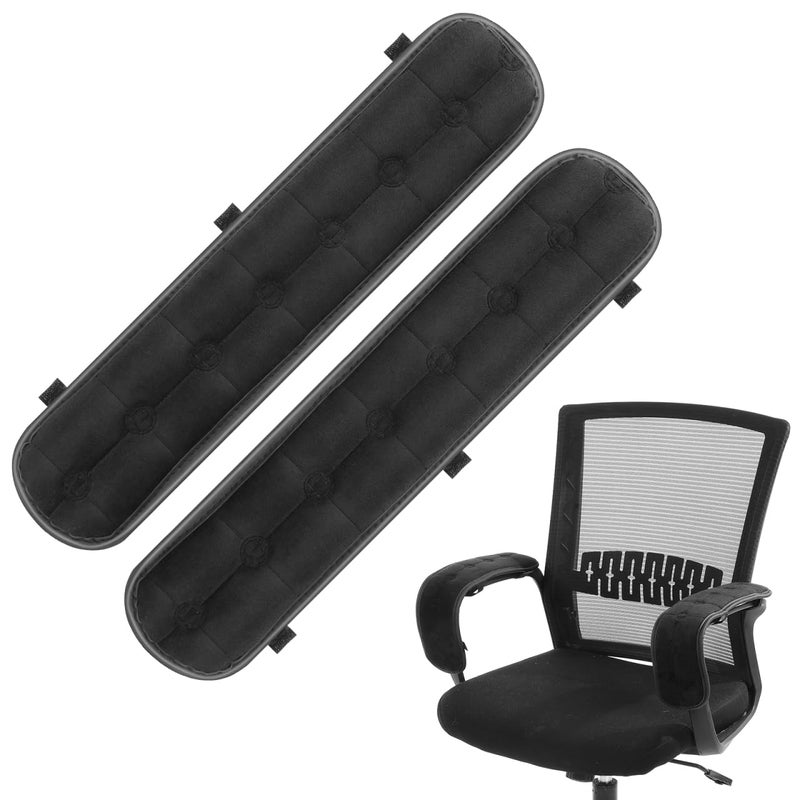 Garneck Chair Armrest Pad Office Gaming Chair Armrest Cushion Pillow Cover Support for Elbow Forearms - Image 1