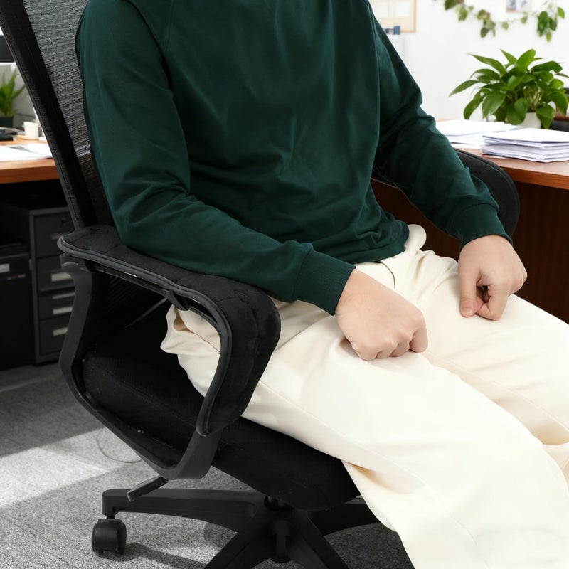 Garneck Chair Armrest Pad Office Gaming Chair Armrest Cushion Pillow Cover Support for Elbow Forearms - Image 2