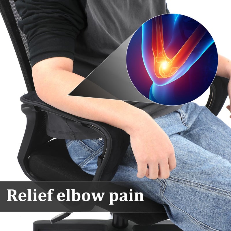 Garneck Chair Armrest Pad Office Gaming Chair Armrest Cushion Pillow Cover Support for Elbow Forearms - Image 3