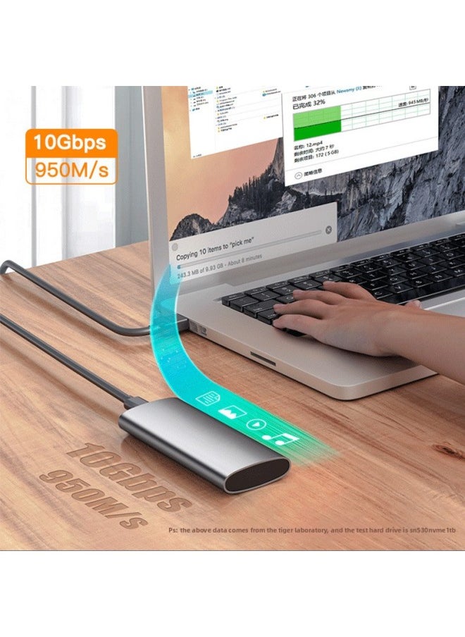 M.2 SSD Solid State Hard Disk Box NVMe/NGFF To Type-C USB3.1 Adapter Card 9210B Chip Cross-border-Color:Type-c 3.1 To M.2 (only Supports Nvme Protocol)  - Image 4