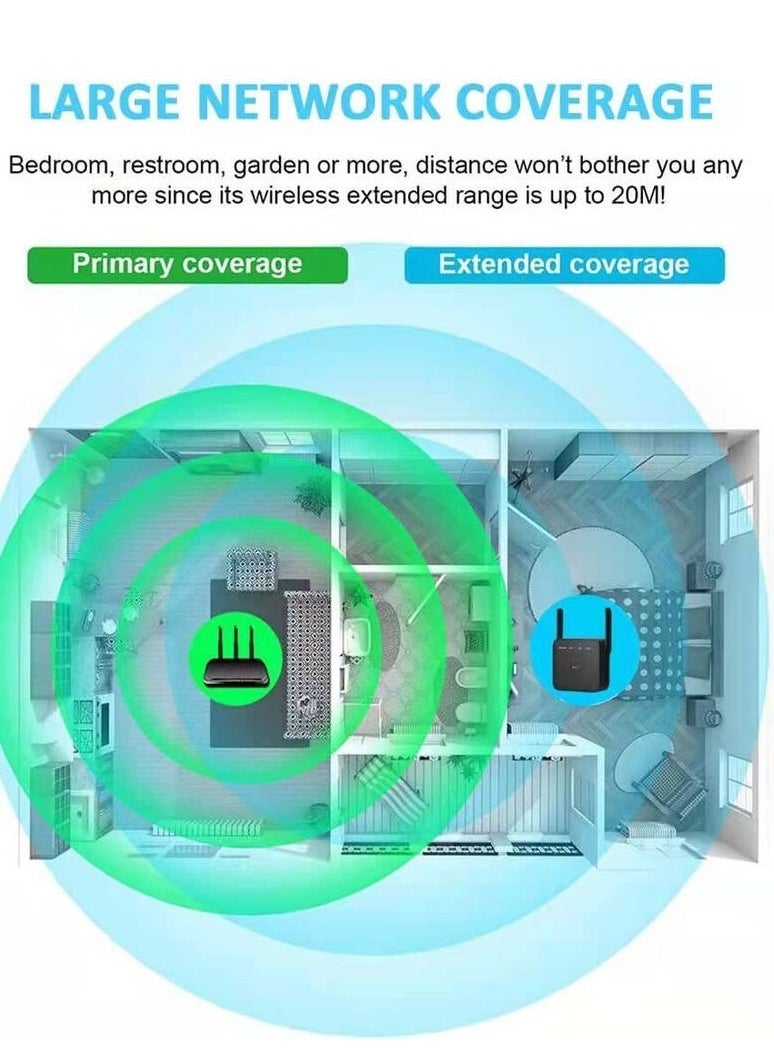 Generic - WiFi Range Extender Repeater Wireless Amplifier Router Signal Booster - Image 1