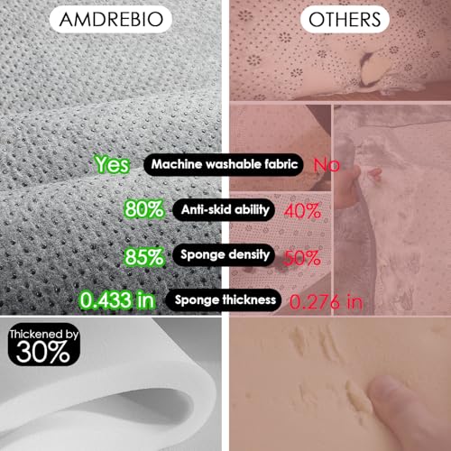 Amdrebio Red Round Rug 5Ft for Boys Bedroom, Fluffy Fuzzy Circle Area Rugs for Kids Room Decor Aesthetic, Plush Shaggy Furry Carpet for Living Room Nursery Dorm Classroom, Shag Baby Teen Christmas Rug - Image 4