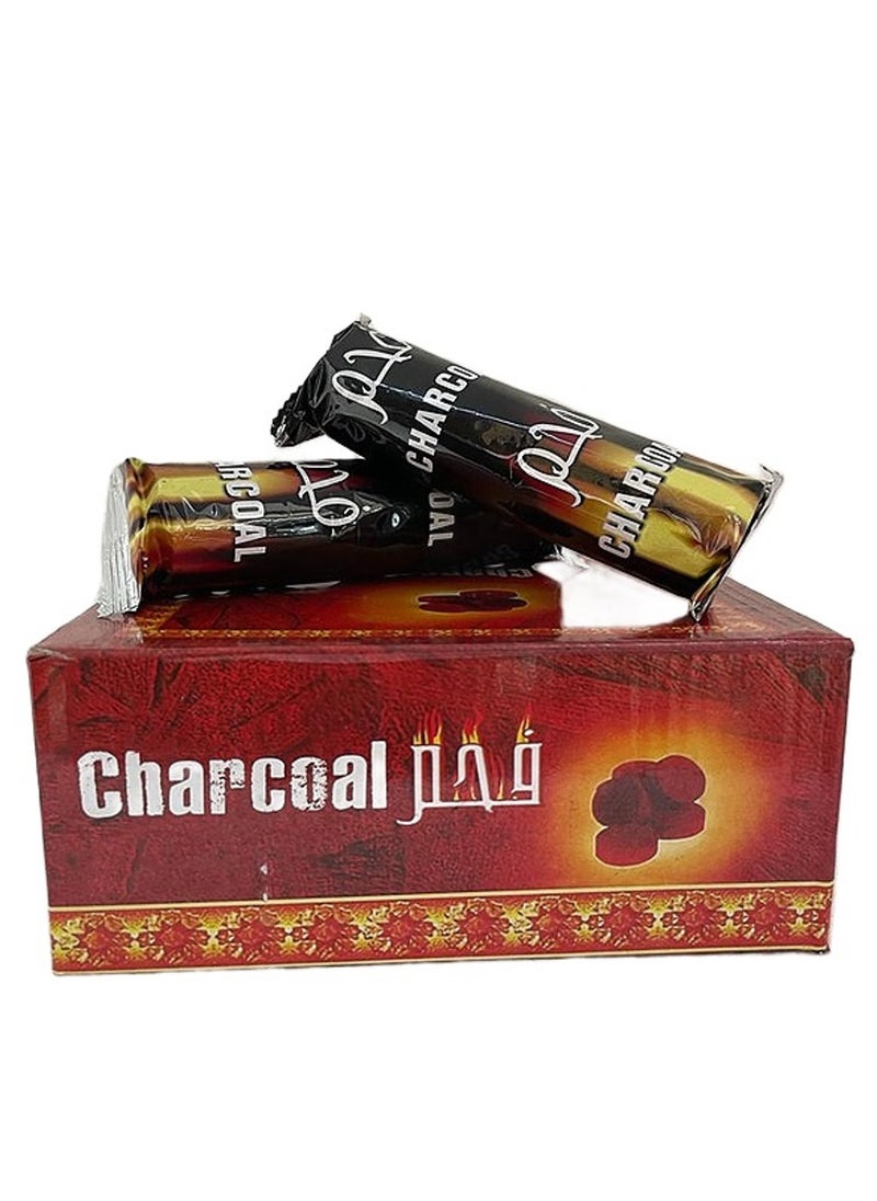 Charcoal - 100-Peices Bakhoor Charcoal Quick Ignite and Long Lasting Incence Coal -33 mm - Image 1