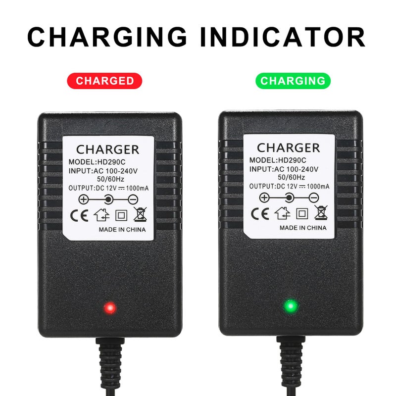 TUAGUI 12V Charger For Kidzone Bumper Car 12V Battery Charger For Ride On Toys Cargador Para Carro El?Ctrico De Nio  Kids Bumper Car Replacement Charger - Image 2