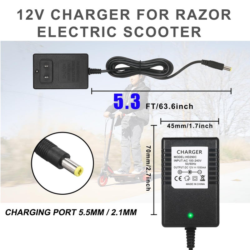 TUAGUI 12V Charger For Kidzone Bumper Car 12V Battery Charger For Ride On Toys Cargador Para Carro El?Ctrico De Nio  Kids Bumper Car Replacement Charger - Image 4