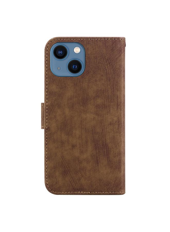 Zaboon Case For iPhone 13 mini Little Tiger Embossed Leather Phone Case - Image 3