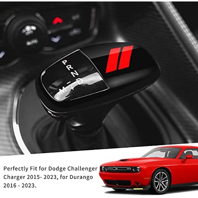 ريحني تغطية غطاء ناقل الحركة auovo لإكسسوارات الشواحن تشالنجر 20152023 دورانغو 20162024 بلاك ريد - Image 5