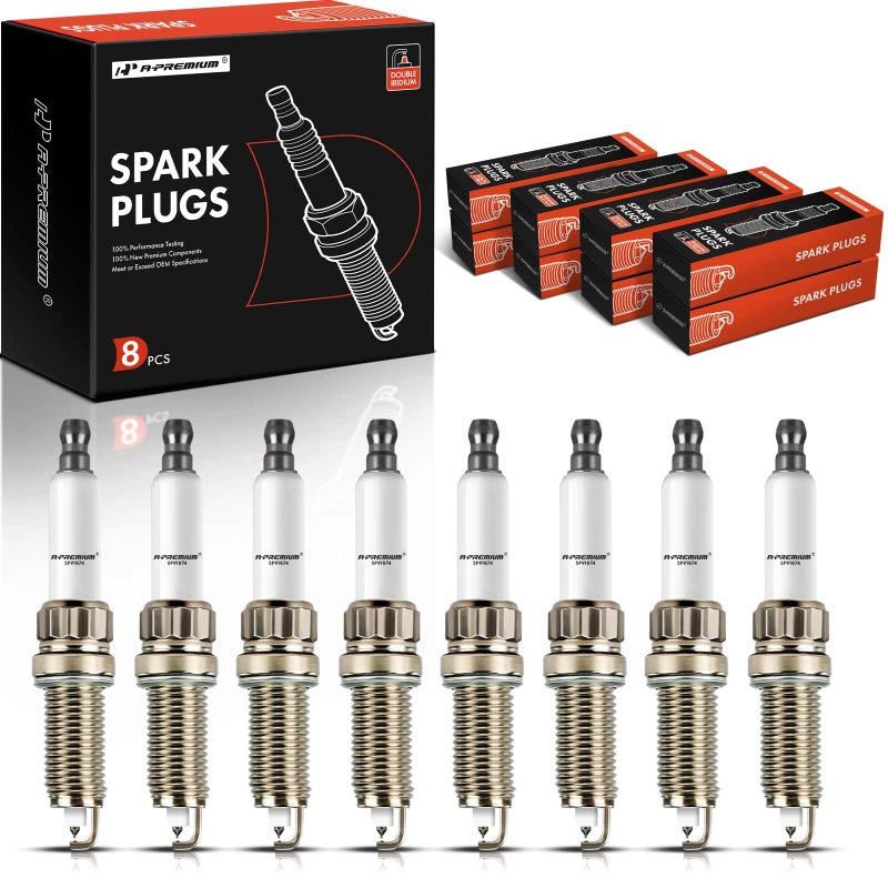 APremium Iridium Platinum Spark Plugs Compatible with BMW X5 550i F10 550i GT F10 550i GT xDrive 550i xDrive F10 X6 650i F12 650i xDrive 750i F01 750Li F01 750Li xDrive 44L Pack of 8