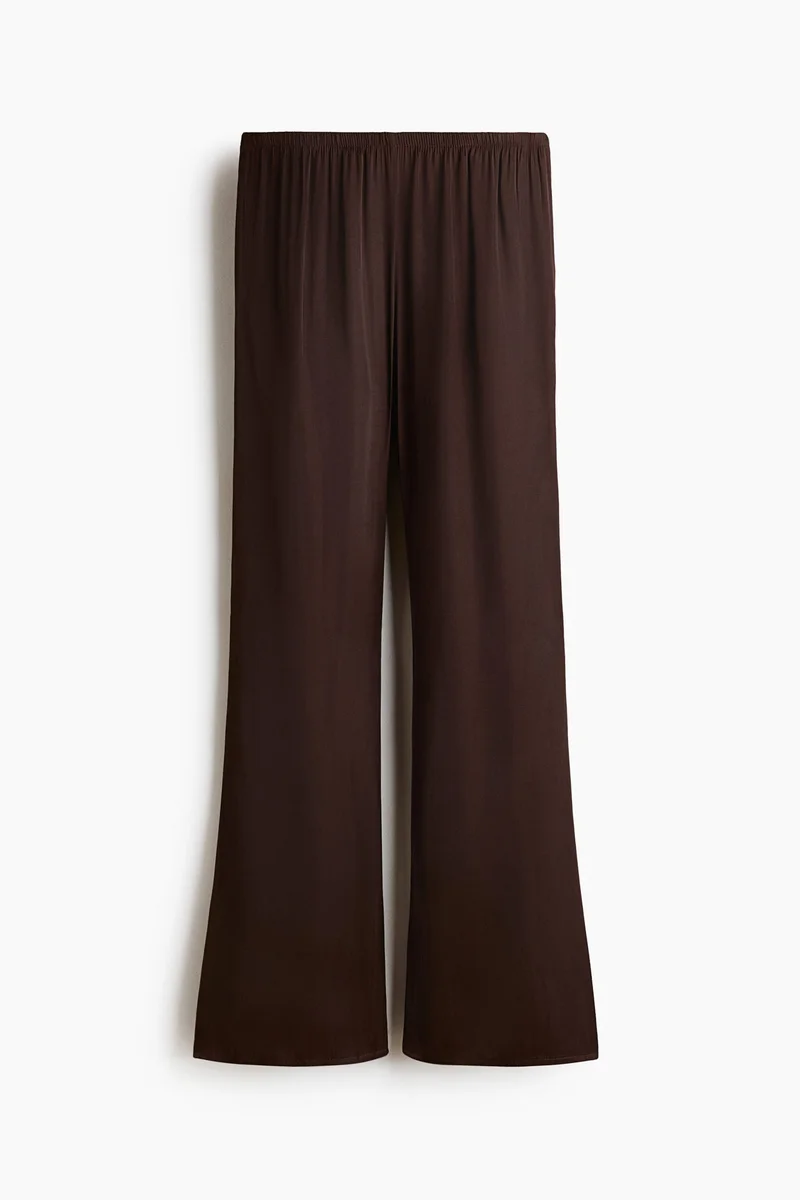 H&M Flared satin trousers