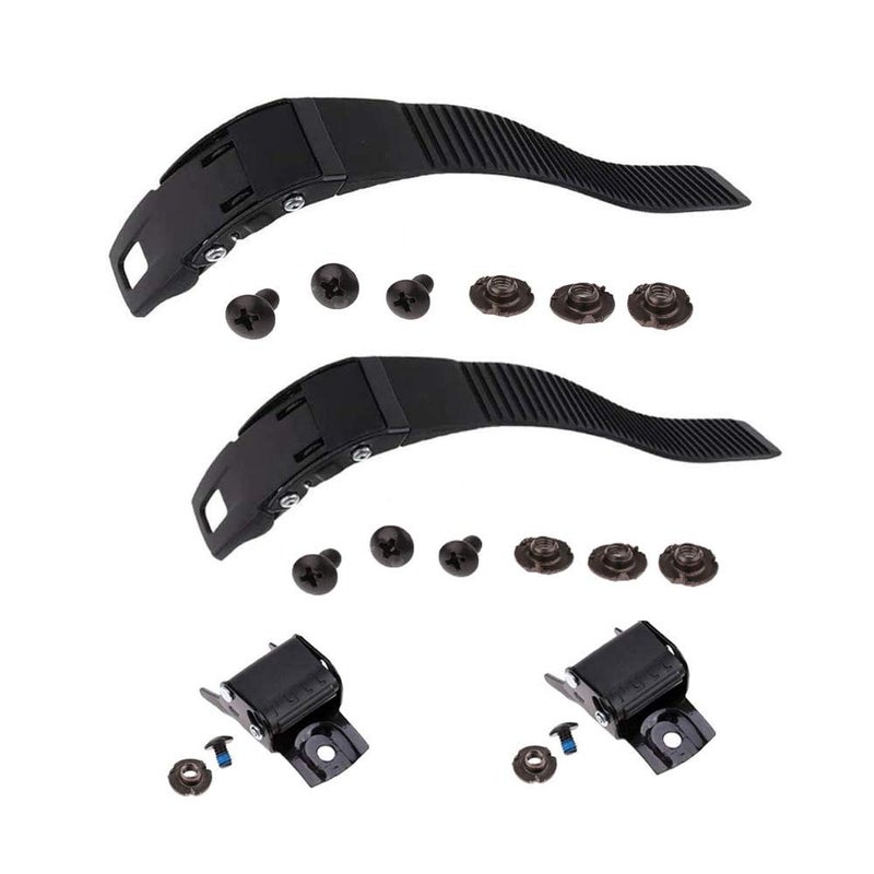Grneric Roller Skate Strap, 2 Set Replacement Inline Roller Skate Shoes Energy Strap Buckles with Screws Suit for Men Women Kids Outdoor Skating Parts - Image 1