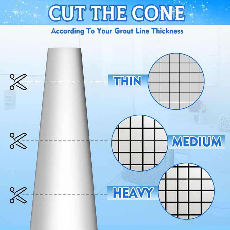 FIgment Tiles Gap Filler Waterproof, Gap Sealant, Grout, White Cement Paste Tube, Gap Filler for Walls and Joints, Waterproof Sealant, Tile Gap Filler Tube for Kitchen, Bathroom (180ml) - Image 4