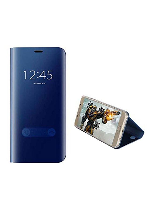 vesus Clear View Standing Mirror Flip Case Cover For Apple iPhone XS Max Blue