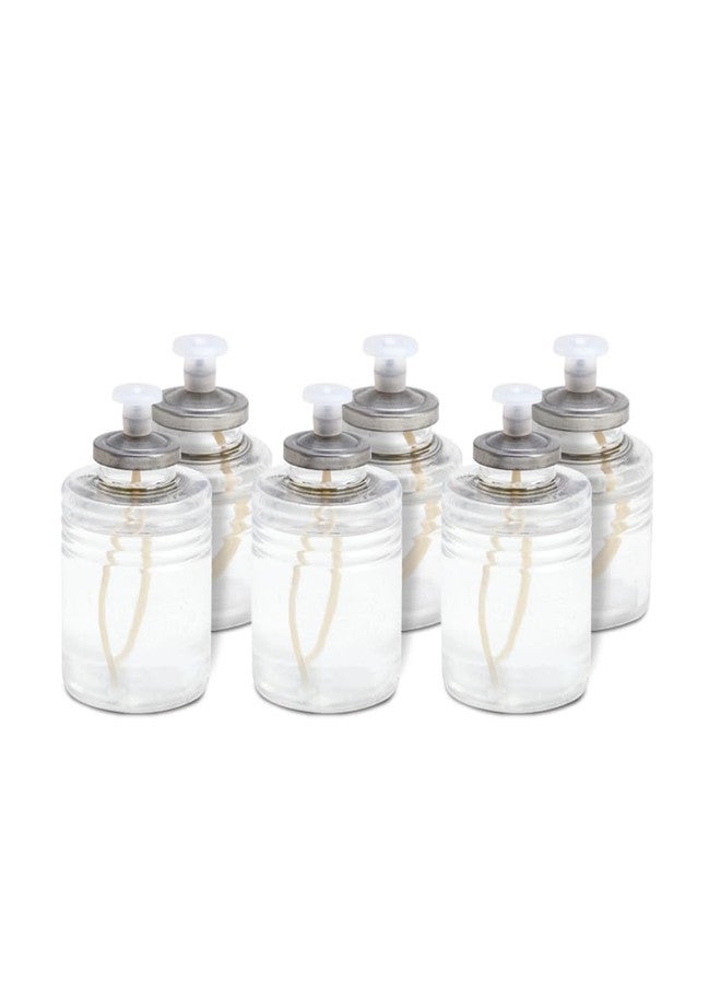 Sterno SoftLight Decorative Candles for Centerpieces, Candle Set with Bottle-Design Candle Holder, Liquid Wax Candle Pack- Long Lasting Liquid Paraffin Candles, Burns Up to 24 Hours - 6 Pack - Image 1