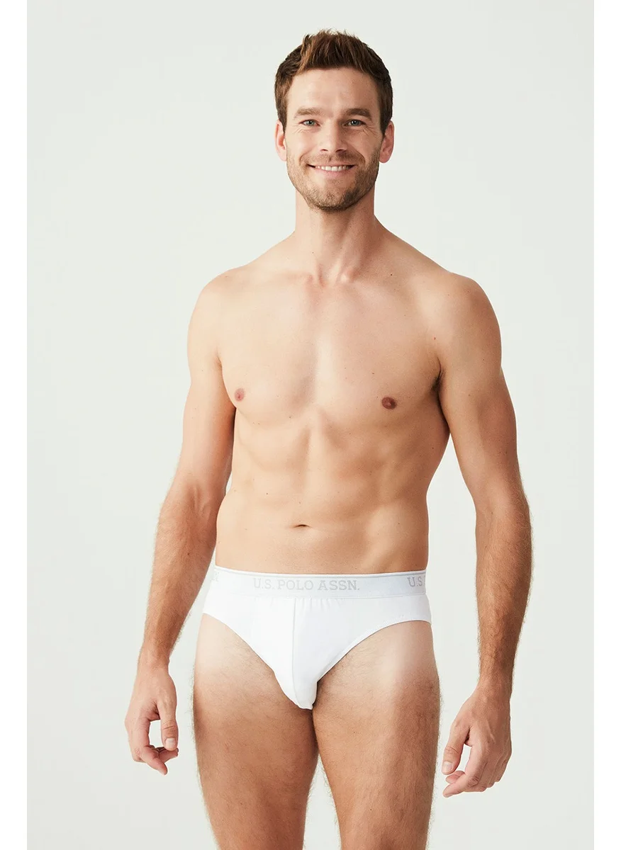 يو اس بولو اسن BASE. Polo Assn. Men's White 3 Piece Slip Briefs